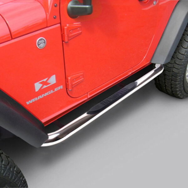 Seitenbügelset  Edelstahl 2-türer Ø 75mm mit TÜV-Gutachten Jeep JK 07-18