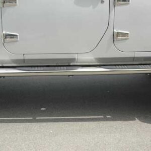 Seitenbügelset oval Edelstahl 4-Türer mit TÜV Gutachten - Wrangler JK Unlimited 07-18