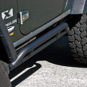 Flankenschutzset mit TÜV 2-Türer, schwarz verstärkt - Wrangler JK 07 - 18