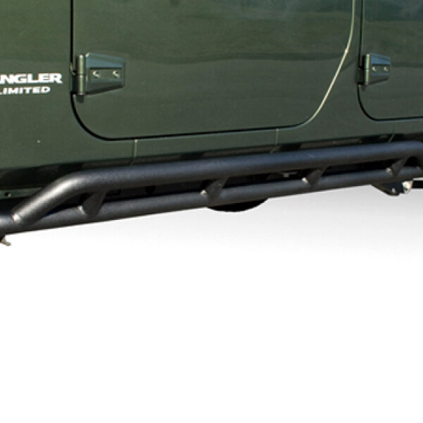Flankenschutzset mit TÜV 4-Türer, schwarz verstärkt - Wrangler JK Unlimited 07 -18
