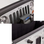 Wrap around-Bug Deflector Kunststoff mit Hecktür Protektor - Wrangler JK 07 - 18