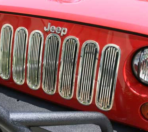 Kühlergrillblende ABS/Chrom - Wrangler JK 07-18