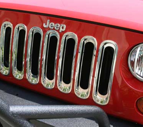 Kühlergrillblende ABS/Chrom - Wrangler JK 07-18