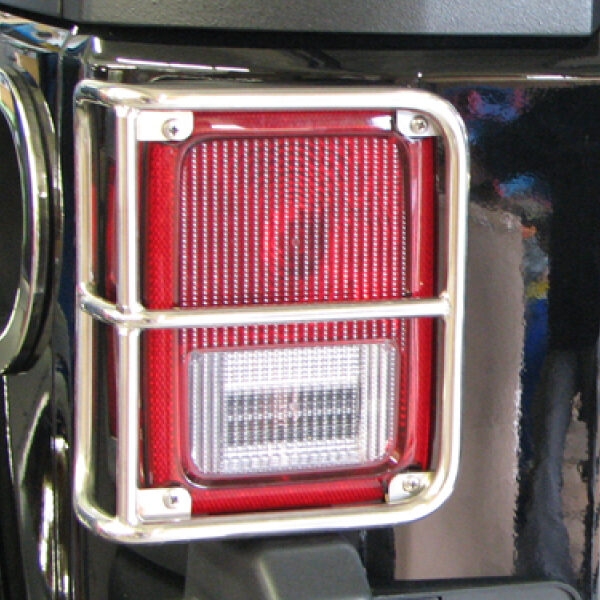 DuraTrail Lampenschutzgitter hinten, Edelstahl/poliert, Wrangler