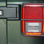 DuraTrail Lampenschutzgitter hinten, Edelstahl/Schwarz, Wrangler