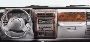 Armaturenblende Holzdekor-Imitat