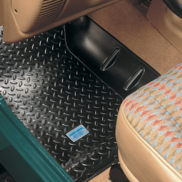Gummi-Fußmattenset  vorne  schwarz  Husky Liners CJ: 76 - 86
