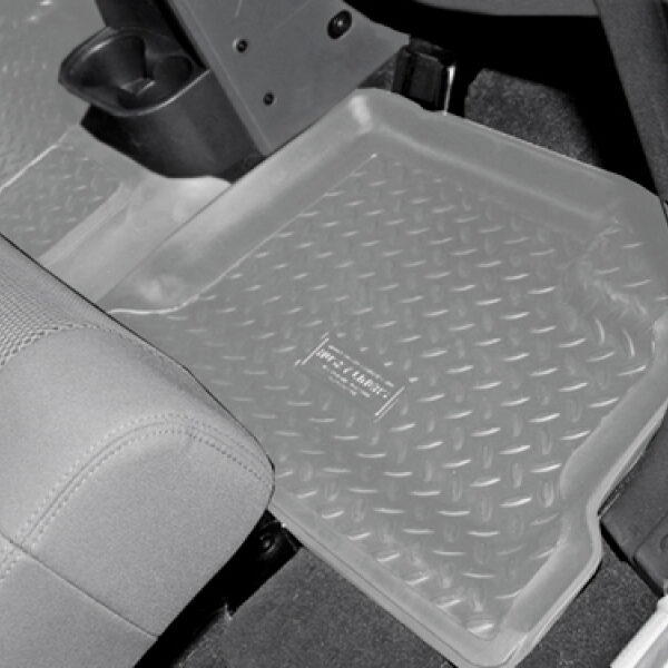 Gummi-Fußmattenset hinten grau - 2-Türer