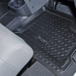 Gummi-Fußmattenset hinten schwarz - 4 Türer