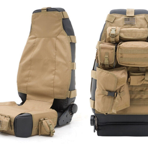 Sitzbezugset vorne inkl. 7 Taschen Tan - Wrangler TJ 96 - 06