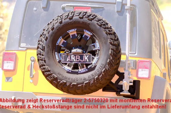ARB RESERVERADTRÄGER FÜR HSS JEEP JK, STRUKTURIERTE OBERFLÄCHE SCHWARZ