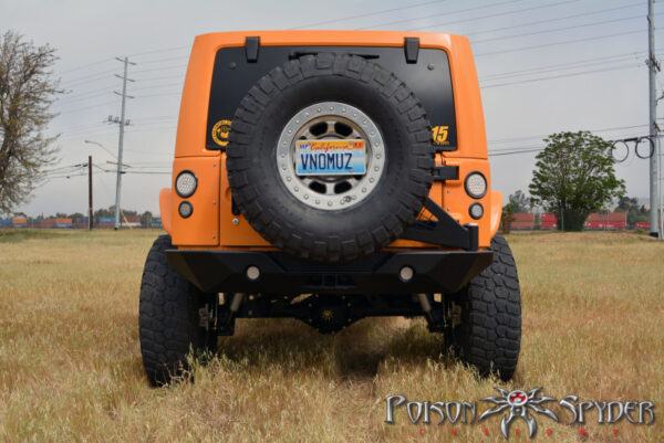 Heckstoßstange Rock Brawler 2 mit Ersatzradhalterung schmale Version - Wrangler JK 07 - 15