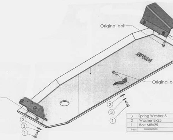 Unterfahrschutz Mazda / Ford '07 ->, Tank