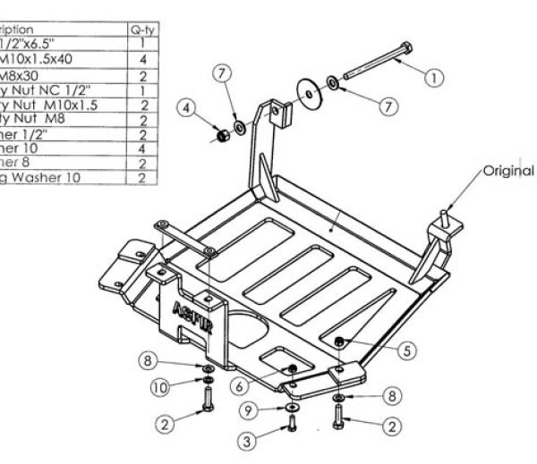 Unterfahrschutz Discovery 3 Hinterachsdiff., Diesel,