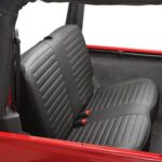 Sitzbezug hinten Black Denim