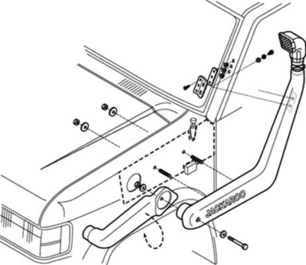 Safari-Snorkel Nissan MD21 SS700HF, Bj.3/92-'96, Diesel,