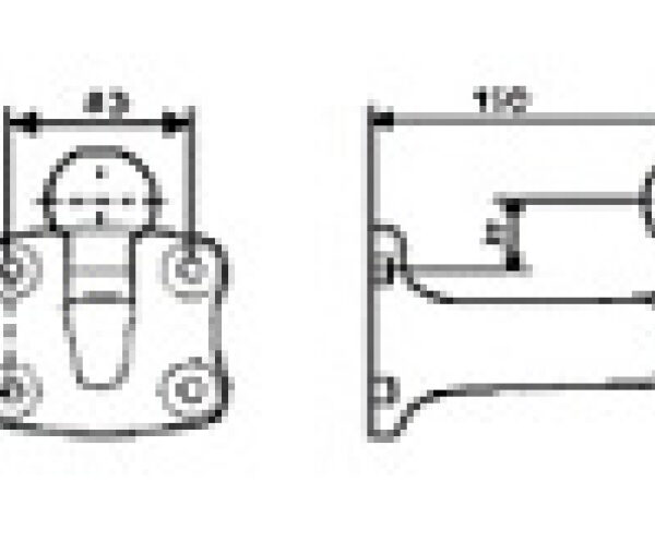 Kupplungskugel- 4- Loch 32mm über, 17,5kn
