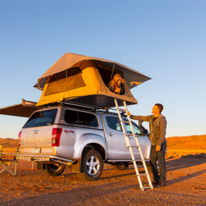 Freelife Stoff Dachzelt 140cm Grau / Khaki Outback Home