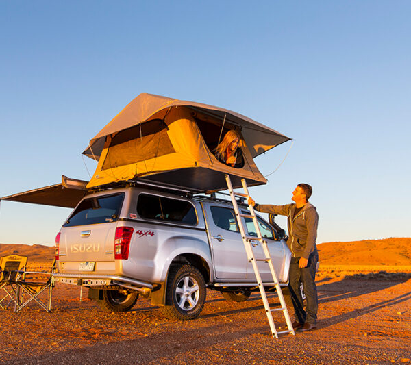 Freelife Stoff Dachzelt 140cm Grau / Khaki Outback Home