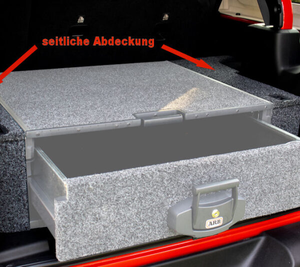 ABDECKUNG OUTBACK SCHUBLADE SEITLICH, FÜR JEEP WRANGLER JL, LANGER RADSTAND