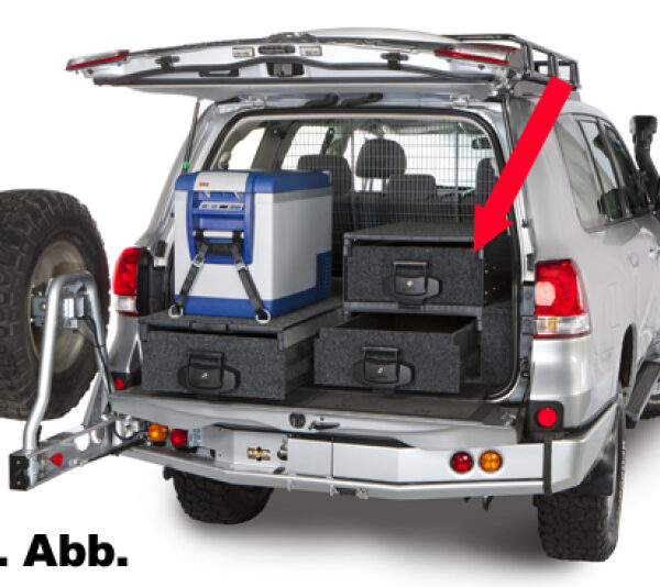 OUTBACK MODULAR SCHUBLADE, EINFACH 535X845X280 (AUßEN IN MM), GRAU