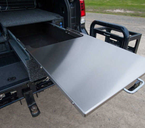 OUTBACK AUSZIEHTISCH FÜR SCHUBLADE RD1355 & RD945, EDELSTAHL, 505MM