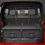 MONTAGEKIT OUTBACK SCHUBLADE JEEP JK -'14, 4-TRG, MIT SEITLICHEN SUBWOOFER