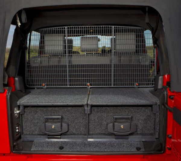 MONTAGEKIT OUTBACK SCHUBLADE JEEP JK -'14, 4-TRG, MIT SEITLICHEN SUBWOOFER