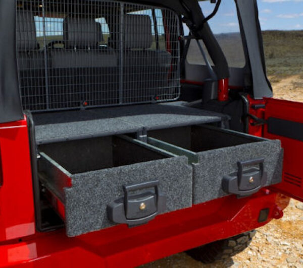 MONTAGEKIT OUTBACK SCHUBLADE JEEP WRANGLER JK -'14, 4-TRG, OHNE SUBWOOFER