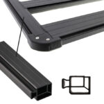 ARB BASERACK JEEP JL WRANGLER 1545X1285 INKL. FUSSKIT UND WINDABWEISER