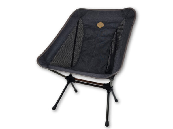 SNOWLINE LASSE PLUS FALTBARER CAMPINGSTUHL, GRAU, 35CM SITZHÖHE