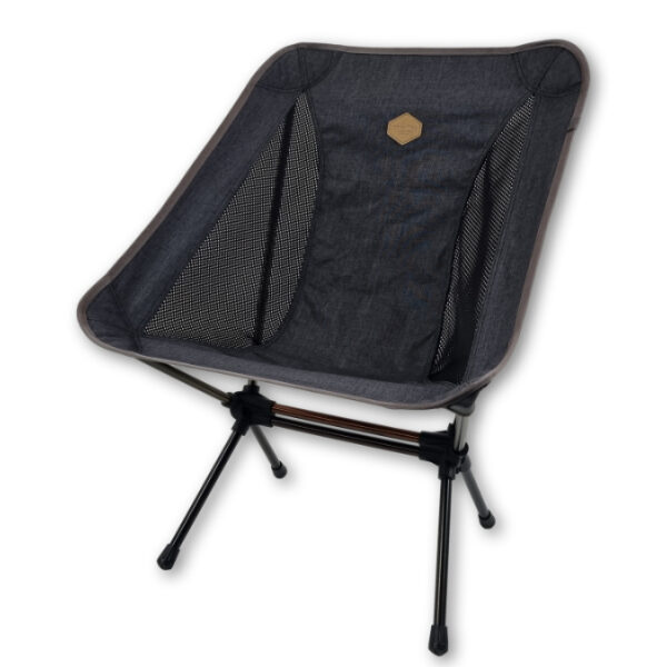 SNOWLINE LASSE PLUS FALTBARER CAMPINGSTUHL, GRAU, 35CM SITZHÖHE