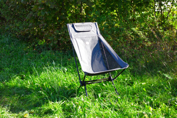 SNOWLINE PENDER WIDE FALTBARER CAMPINGSTUHL, GRAU, 45CM SITZHÖHE