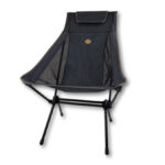 SNOWLINE PENDER WIDE FALTBARER CAMPINGSTUHL, GRAU, 45CM SITZHÖHE