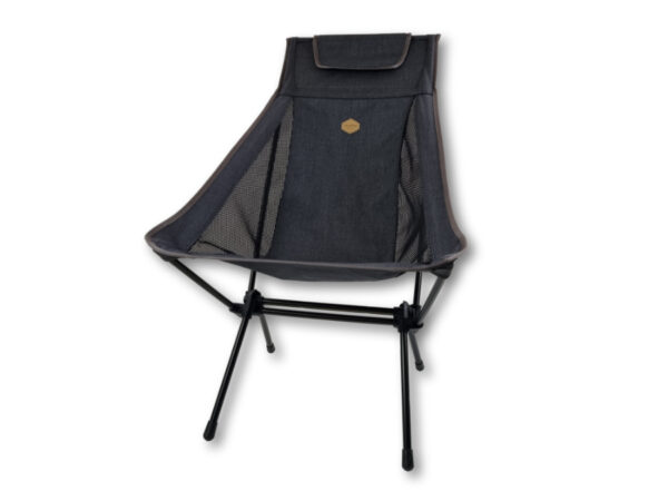 SNOWLINE PENDER WIDE FALTBARER CAMPINGSTUHL, GRAU, 45CM SITZHÖHE