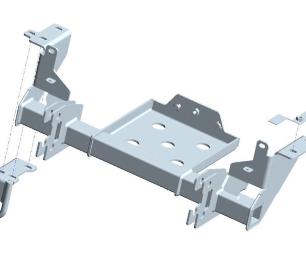 MONTAGERAHMEN NISSAN NAVARA D23 / RENAULT ALASKAN, FÜR SERIE 22 PFLUG