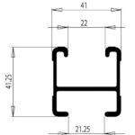 RHINO RACK QUERTRÄGER 1375MM, SCHWARZ HEAVY DUTY