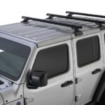 RHINO RACK HEAVY DUTY (3) 1500MM,SCHWARZ BACKBONE+RCL, JEEP WRANGLER JL, 4-TRG.