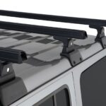 RHINO RACK HEAVY DUTY (3) 1500MM,SCHWARZ BACKBONE+RLT600, WRANGLER JL, 4-TRG.