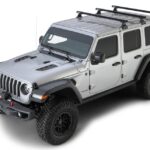 RHINO RACK HEAVY DUTY (3) 1500MM,SCHWARZ BACKBONE+RLT600, WRANGLER JL, 4-TRG.