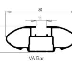RHINO RACK QUERTRÄGER 1375MM, SCHWARZ HEAVY DUTY