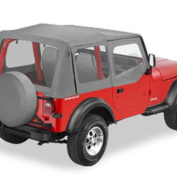 Ersatz Softtop ohne Gestänge mit Steckfenster für Halbtüren Char