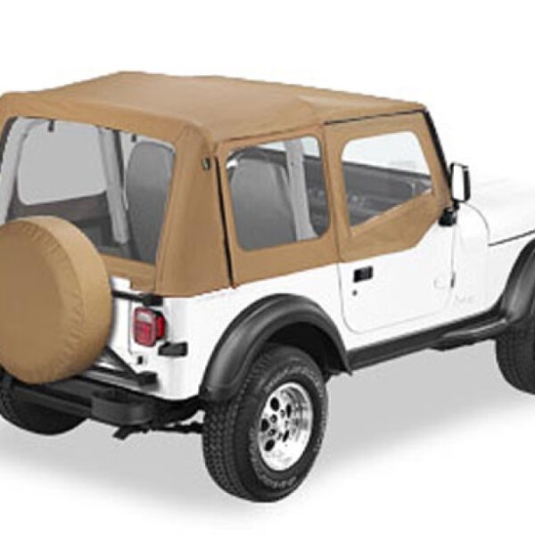 Ersatz-Softtop ohne Gestänge mit Steckfenster für Halbtüren Spic