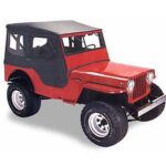 Bestop Tigertop-Softtop ohne Schienensystem mit Druckknöpfen Black Crush CJ: 41 - 49