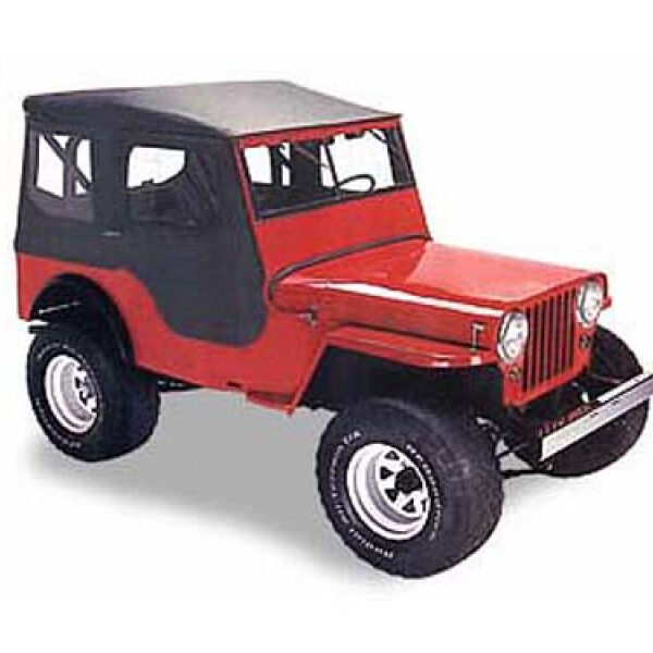 Bestop Tigertop-Softtop  ohne Schienensystem mit Druckknöpfen  Black Crush CJ: 41 - 49
