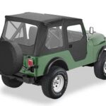 Bestop Tigertop-Softtop ohne Schienensystem mit Druckknöpfen Black Crush CJ5: 76 - 83