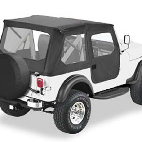 Bestop Tigertop-Softtop  ohne Schienensystem mit Druckknöpfen  Black Crush CJ7: 76 - 86