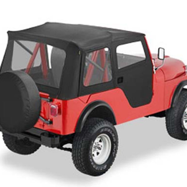Bestop Supertop  Softtop mit teilbaren Softtoptüren  Black Crush  Jeep CJ5: 55 - 75