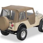 Bestop Supertop mit teilbaren Softtoptüren Tan CJ5: 55 - 75