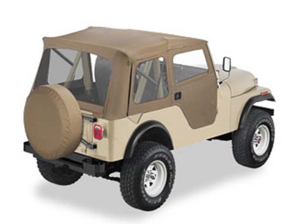 Bestop Supertop mit teilbaren Softtoptüren Tan CJ5: 55 - 75